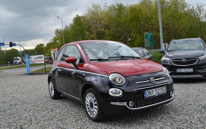 Fiat 500 cena 36900 przebieg: 41000, rok produkcji 2016 z Paczków małe 529